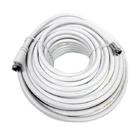 RG6 Ethernet Patch Cable 25FT Meter With F Connector Satelite Dish 64*0.12AL Braiding