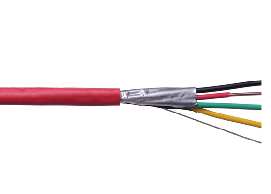 0.5mm² Solid CU FR Fire Resistant Cable Shielded 4C Security And Alarm System