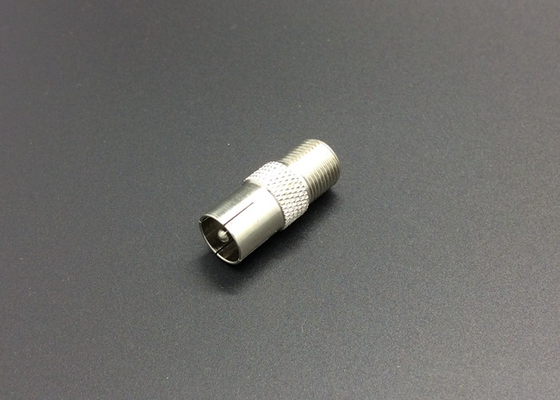 Zinc Alloy Coaxial Cable Connector IEC Male To Female RG6(5C-FB) F And BNC