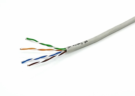 Computer Unshielded Bulk Cat5e Cable PR04 0.48 24AWG CU 4 Pair Bare Copper