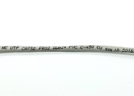 Unshielded CAT5E 2 Pairs Twisted Bulk Cat5e Cable PR02 0.5 Pure Copper Gray PVC
