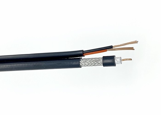 RG59B/U+2x0.75mm² Siamese Coax Cable Transfer Power and Video Signal for CCTV Surveillance