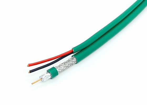 KX6A+2C Alim Rg6 Siamese Coaxial Cable 18AWG For Video Transmission