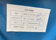 Copper Clad Steel CCS Solid Wire Use For Coaxial Cable Inner Conductor