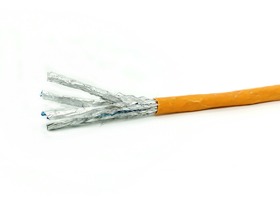 S/FTP AL Foil Shielde Bulk CAT6A Ethernet Cable Each Pair 500MHz 10G Bit / S