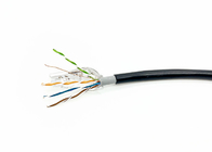 PVC PE Jacket 24AWG Copper FTP Bulk CAT5E Cable For CCTV Video