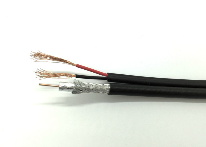 RG59B/U+2x0.75mm² Siamese Coax Cable Transfer Power and Video Signal for CCTV Surveillance