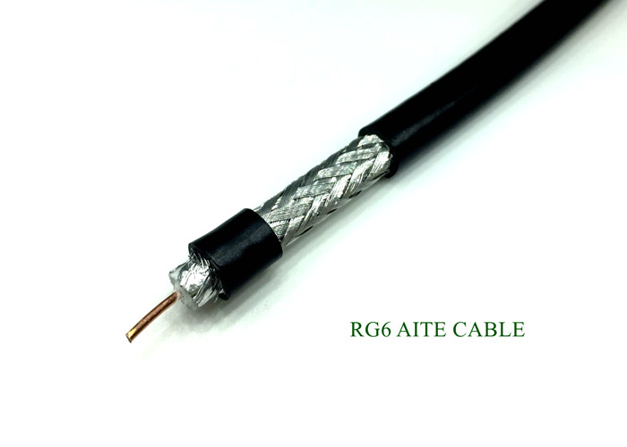 Full Copper F660 RG6 75 Ohm Coaxial Cable Tinned Copper Braid LSZH Jacket