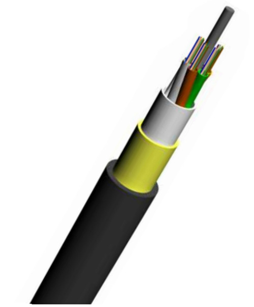 Dry Core Loose Tube Fiber Optic Cable , Aerial Fiber Optic Cable Moisture Resistant