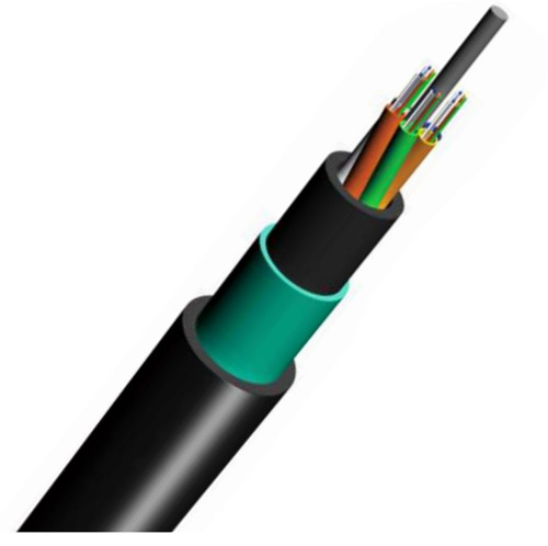 GYFTY53 Fiber Optic Loose Tube , Armored Optical Fiber Cable Double PE Jacket