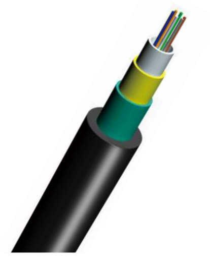GYFXS Armored Outdoor Fiber Optic Cable With Glass Yarn Strength Member