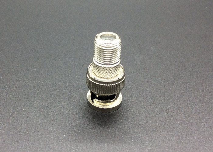 Durability CCTV BNC Male To F Female Adapter , Coaxial Cable BNC Connector