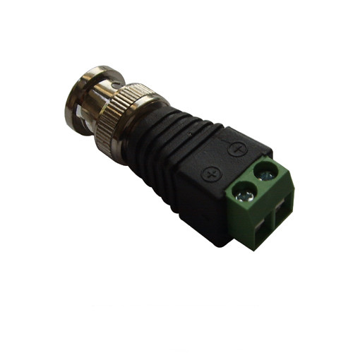 Screw On BNC Male Coaxial Cable Connector Transfer To CAT5E CCTV Camera Terminal