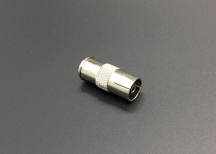 Zinc Alloy Coaxial Cable Connector IEC Male To Female RG6(5C-FB) F And BNC