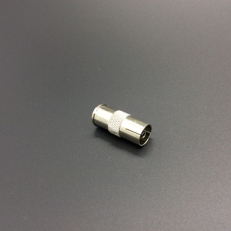 Zinc Alloy Coaxial Cable Connector IEC Male To Female RG6(5C-FB) F And BNC