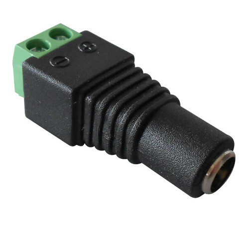CCTV Camera Dc Female Power Connector , Female Plug Connector With Terminal Block