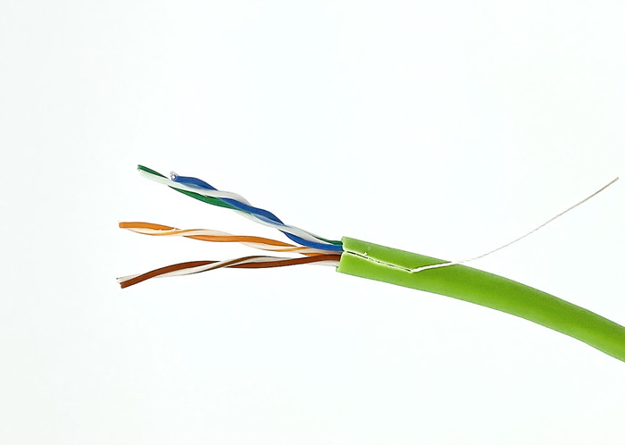 Bulk UTP CAT5E Ethernet Cable 4P 24AWG BC Green PVC Computer Wire