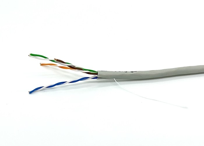Computer Unshielded Bulk Cat5e Cable PR04 0.48 24AWG CU 4 Pair Bare Copper