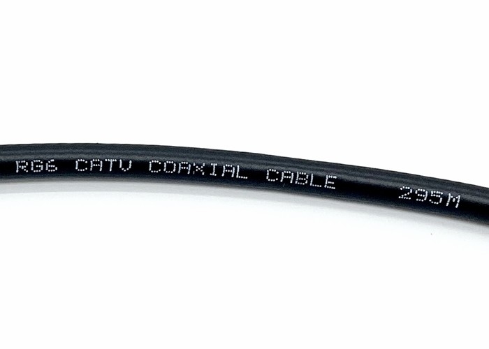 RG6U 75 Ohm Coaxial Cable 18 AWG CCS Double Shield For CATV Telecom