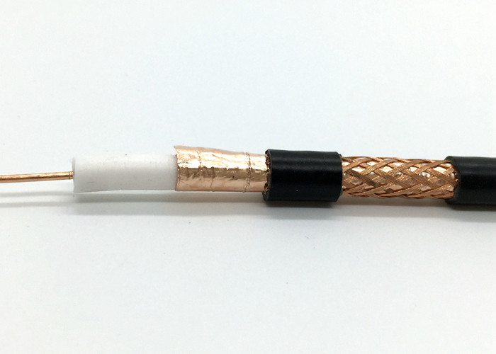 RG59U 75 Ohm Coaxial Cable 3.7Foam PE Golden Color Foil Customized Color