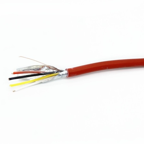 0.5mm² Solid CU FR Fire Resistant Cable Shielded 4C Security And Alarm System