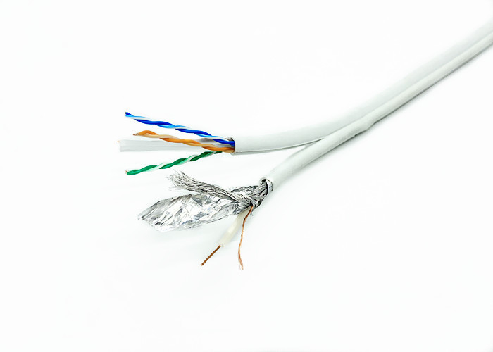 CAT6 Siamese Camera Cable UTP Lan With RG58U Coax Combo For Monitoring System