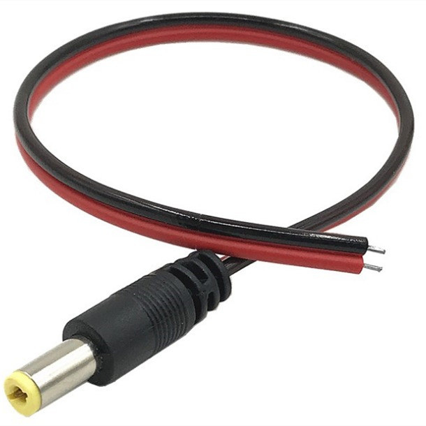 DC Male Plug 2C CCTV Cable Accessories For Network Cabling Installation