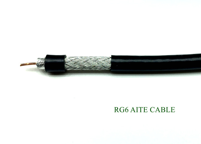 Full Copper F660 RG6 75 Ohm Coaxial Cable Tinned Copper Braid LSZH Jacket