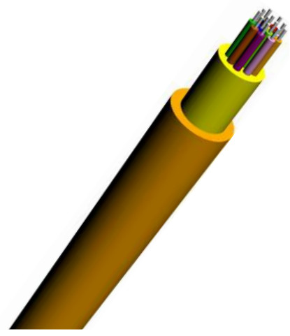 Tight Buffer Indoor Fiber Optic Cable MPC≤24f Φ900µM Multi Purpose Distribution Cable
