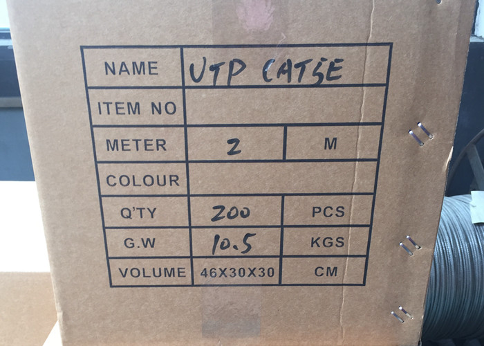 UTP CAT5E Lan Cable Patch Cable Length OEM 1M 2M High Speed 1000M Fluke test Passed