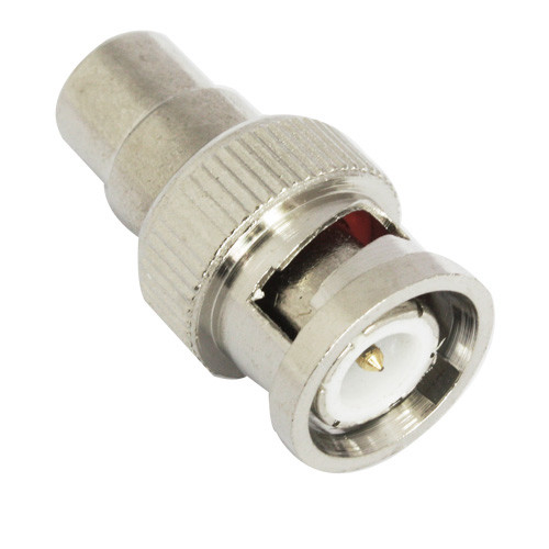 Zinc Alloy BNC Male To RCA Female Connector , BNC Connector For CCTV