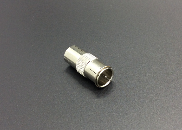 Zinc Alloy Coaxial Cable Connector IEC Male To Female RG6(5C-FB) F And BNC