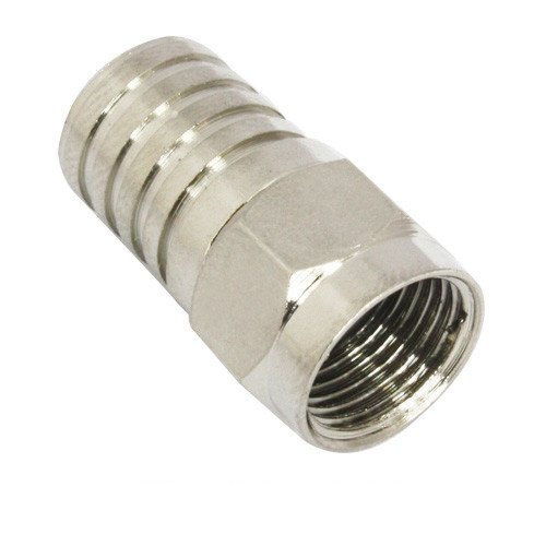 RG6 Crimp On Coaxial Cable Connector, Compression Type TV Branch Distributor Joint