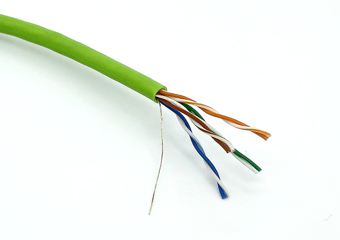 Bulk UTP CAT5E Ethernet Cable 4P 24AWG BC Green PVC Computer Wire