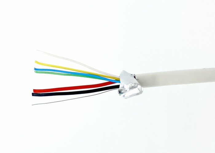 2x0.75+4x0.22mm² Shielded Alarm Cable , Alarm System Cable For Smart House System