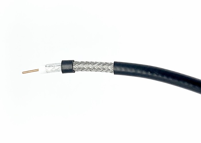RG6 Gel Waterproof 75 Ohm Coaxial Cable With Jelly Telecommunication