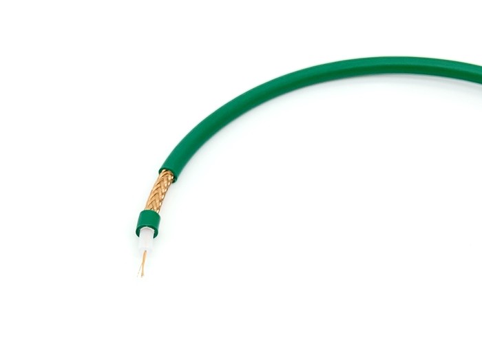 KX6 CCTV Video Cable 75 Ohm Coaxial Cable 7X0.2mm BC Stranded Solid PE Insulation