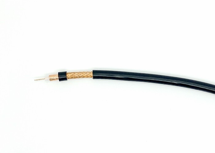 VR90 BNC Video Power Cable 3.7 Solid PE Insulation Golden Color Foil
