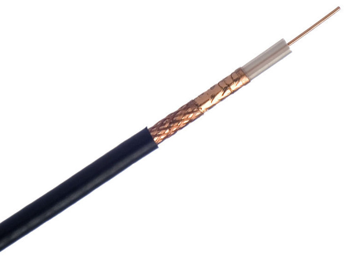 VR90 BNC Video Power Cable 3.7 Solid PE Insulation Golden Color Foil