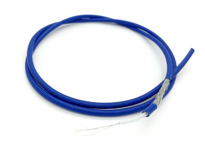 Mini Flexible RF Feeder 50 Ohm Coax Cable RG58U Blue 4.95 PVC TC Braid